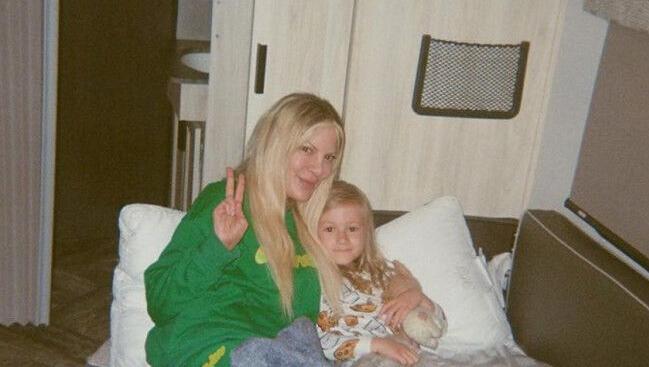 Tori Spelling tells fans she's making 'priceless memories' with her kids at motorhome